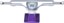 Slappy ST1 Hollow Lights Skateboard Trucks - polished/purple - reverse