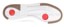 Adidas Tyshawn II Skate Shoes - footwear white/better scarlet/chalkbetter - sole