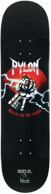Pylon Burn Up The Night 8.0 Skateboard Deck - black (pipeline) - view large