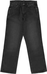 Dickies Relaxed Straight Work Jeans - black wash faded