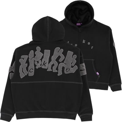 Jacker Mirror Maze Zip Hoodie - black - view large