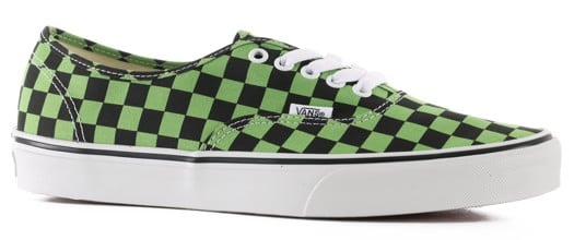 Vans Authentic Shoes - checkerboard green/black - view large