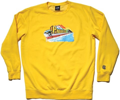 Lakai Push Crewneck Sweatshirt - yellow - view large