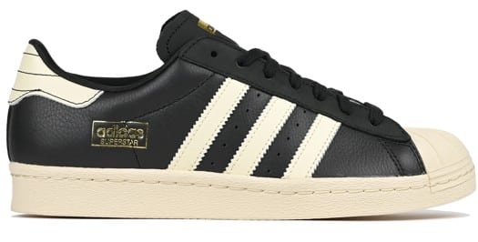 Adidas Superstar ADV Skate Shoes - core black/cream white/gold metallic - view large