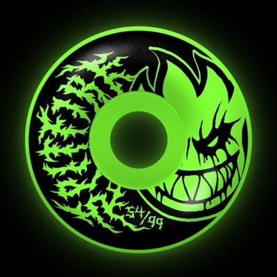 Spitfire Formula Four 99 Deathmask II Bighead Skateboard Wheels - glow (99d) - view large