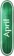 April Twin OG Logo Skateboard Deck - green