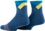 Tactics T-Logo Quarter Crew 6 Pack Sock - multi-blue - reverse